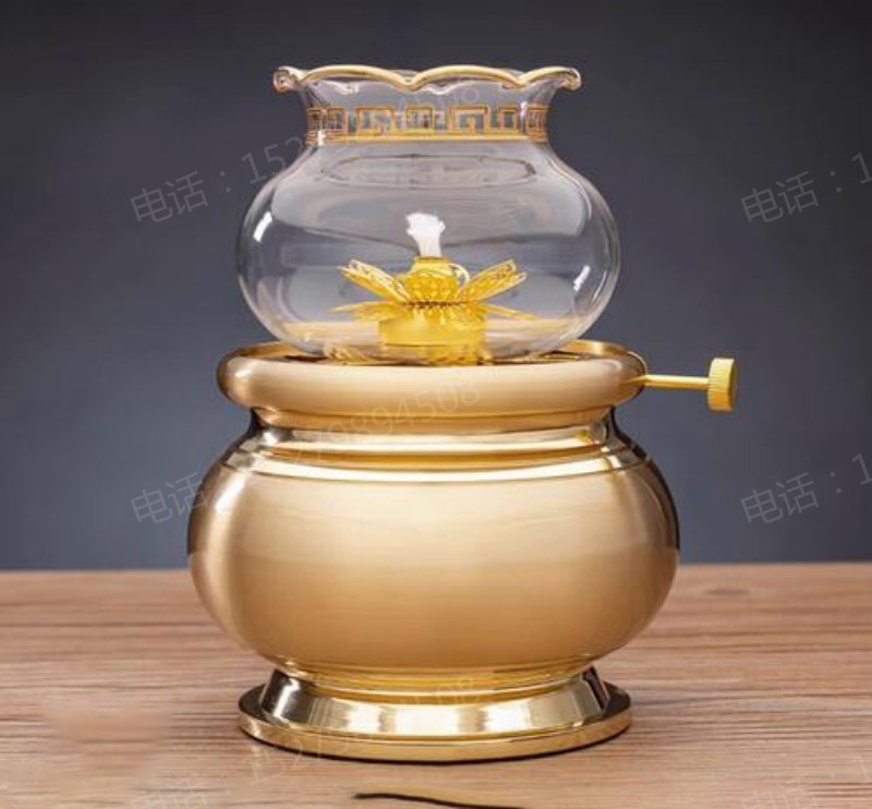 万柏林简约金色佛灯
