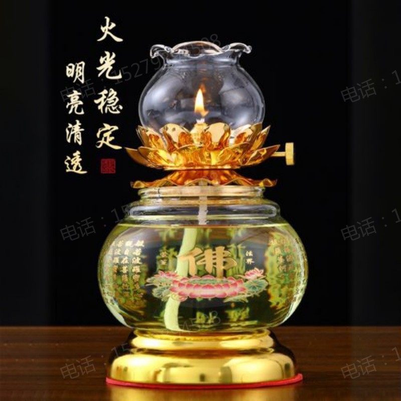 万柏林莲花透明佛灯