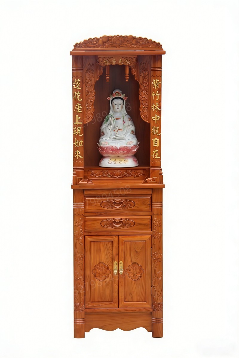 德州观音立式佛龛柜