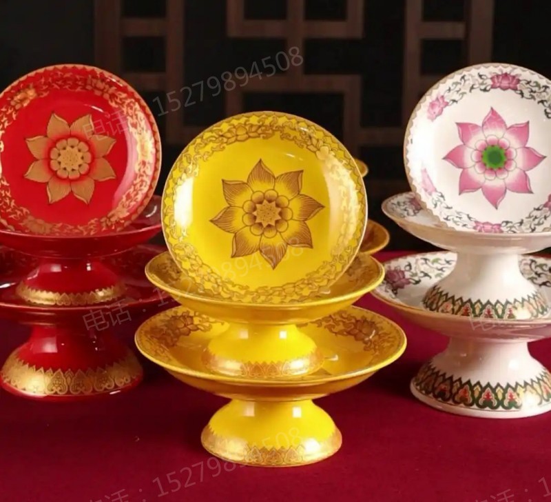 东湖多色莲花供果盘