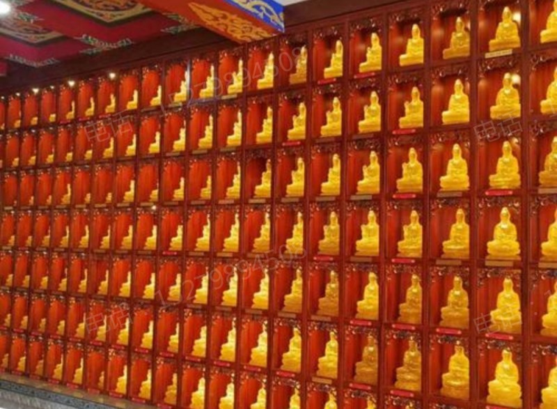 德州红框金佛万佛墙