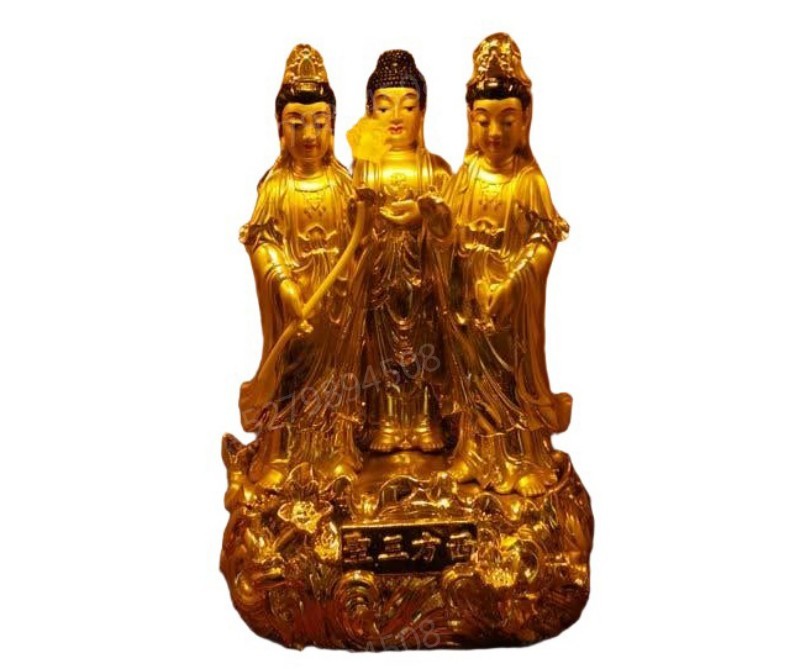 额尔古纳贴金西方三圣